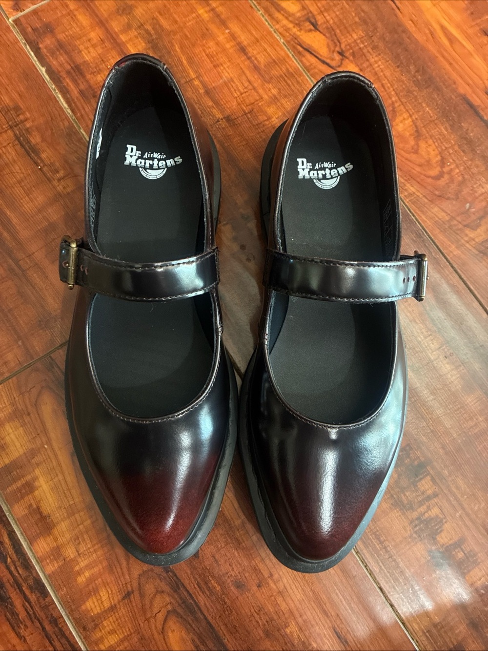 Dr. Martens cherry red Mary Janes